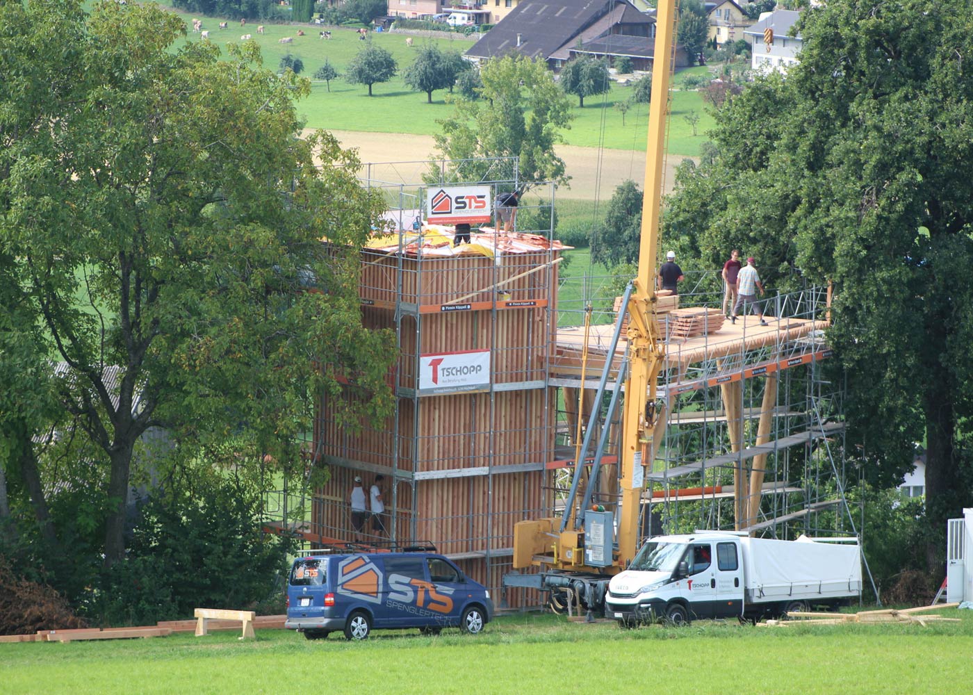 Die Entstehung des Turmes